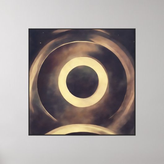Golden Eclipse Canvas Afdruk (Voorkant)