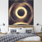 Golden Eclipse Canvas Afdruk (Insitu (Slaapkamer))