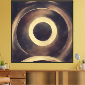 Golden Eclipse Canvas Afdruk (Insitu (Woonkamer))