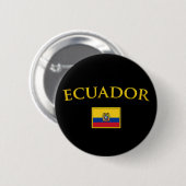 Golden Ecuador Ronde Button 5,7 Cm (Voorkant /achterkant)