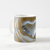 Golden-Edged Purity Crystal Rose Mug Koffiemok (Voorkant links)