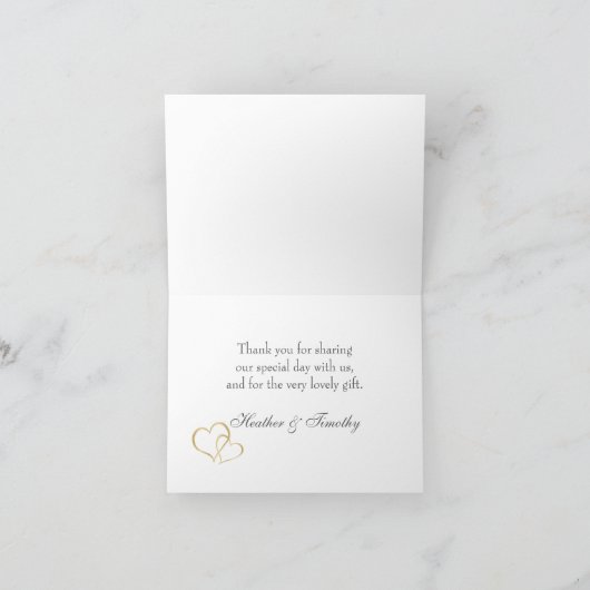 Golden effect confetti Bedankt (Binnen)