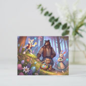 Golden Egg Discovery – Paasavontuur Feestdagenkaart (Staand voorkant)