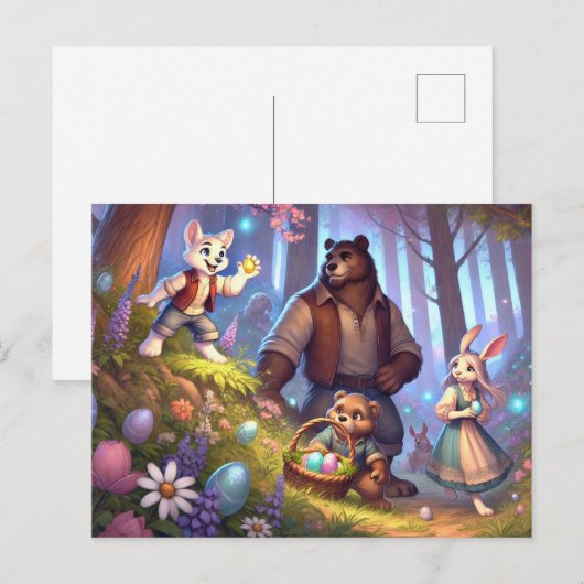 Golden Egg Discovery – Paasavontuur Feestdagenkaart (Voorkant / Achterkant)