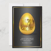 Golden Egg Happy PaasWenskaart Kaart (Voorkant)