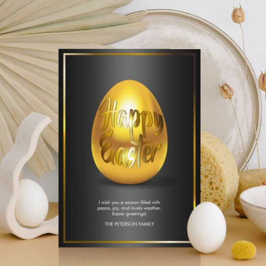 Golden Egg Happy PaasWenskaart Kaart