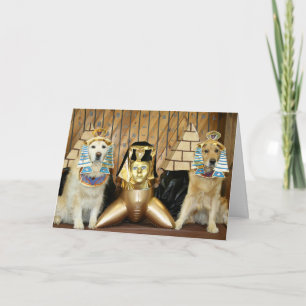 Golden Egyptian Birthday Kaart