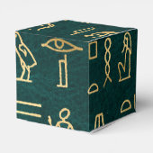 Golden Egyptian Hieroglyphs Typografie Egypte Bedankdoosjes (Achterkant)