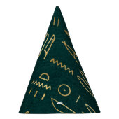 Golden Egyptian Hieroglyphs Typografie Egypte Feesthoedjes (Rechts)