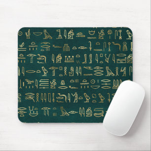 Golden Egyptian Hieroglyphs Typografie Egypte Muismat