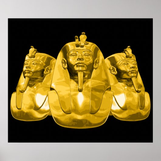 Golden Egyptian Pharaohs Poster (Voorkant)