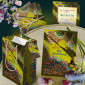Golden Eid Mubarak sierpatroon Geel Groen Cadeaulabel