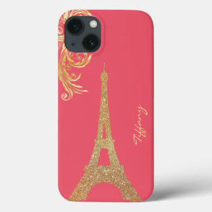 Golden Eiffel Tower Custom Samsung Note 4 Hoesje