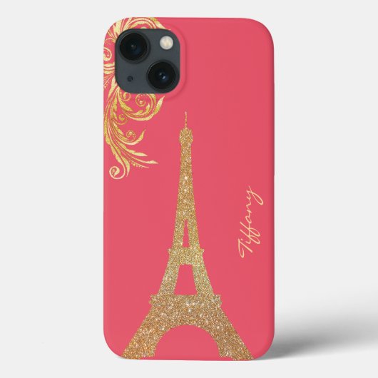 Golden Eiffel Tower Custom Samsung Note 4 Hoesje (Achterkant)