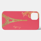 Golden Eiffel Tower Custom Samsung Note 4 Hoesje (Achterkant (horizontaal))