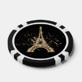 Golden Eiffel Tower Poker Chip (Enkel)