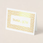 Golden Elegance All-gelegenheid "Dank u" Folie Kaarten (Voorkant)