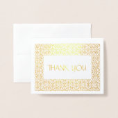 Golden Elegance All-Occasion "Dank u" Opmerking Folie Kaarten (Voorkant met envelop)