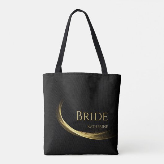 Golden Elegance-bruid- Tote Bag (Achterkant)