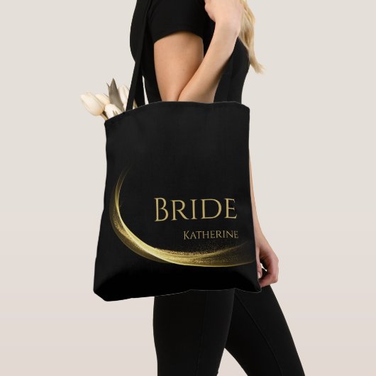 Golden Elegance-bruid- Tote Bag (Dichtbij)