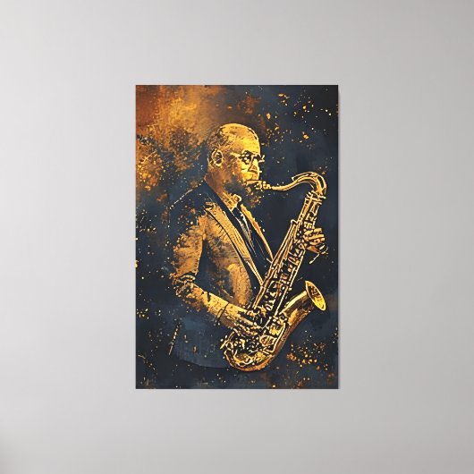 Golden Elegance Canvas Afdruk (Voorkant)