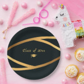 Golden Elegance Class Of Graduation Papieren Bordje (Feest)