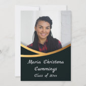 Golden Elegance class van Afstuderen met foto's Kaart (Voorkant)