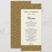 Golden Elegance Custom Wedding Menu (Voorkant / Achterkant)
