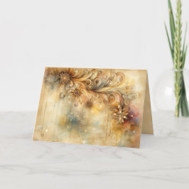 Golden Elegance Fantasy Note Kaart