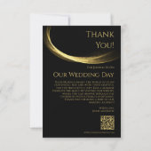 Golden Elegance-Flat Dank u kaart (Achterkant)