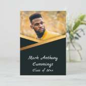 Golden Elegance klasse van foto Afstuderen 2 Kaart (Staand voorkant)