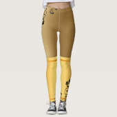 Golden elegance leggings (Voorkant)