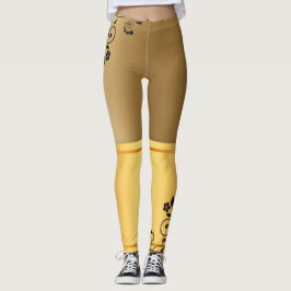 Golden elegance leggings
