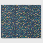 Golden Elegance: Luxe kerstinpakpapier Cadeaupapier (Vlak)