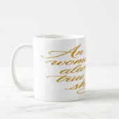 Golden Elegance Morning Mug: Motivational Quote   Koffiemok (Links)
