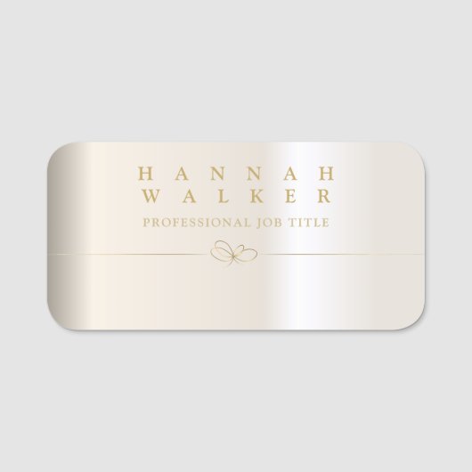 Golden elegance naamplaatje (Voorkant)