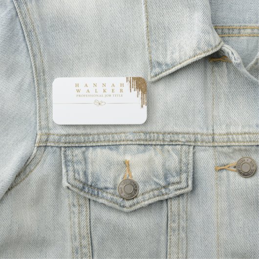 Golden elegance naamplaatje (In situ)