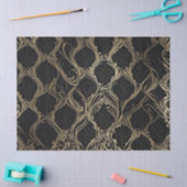 Golden Elegance op zwart decoupage papier (Craft)