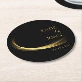 Golden Elegance-Paper Onderzetter (Gebogen)