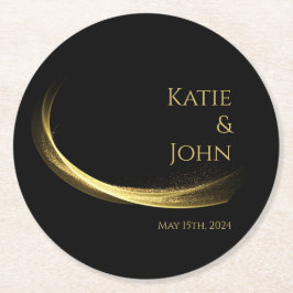 Golden Elegance-Paper Onderzetter