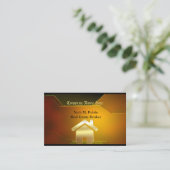 Golden Elegance Real Estate Visitekaartje (Staand voorkant)