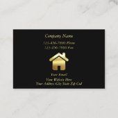 Golden Elegance Real Estate Visitekaartje (Achterkant)