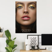Golden Elegance Salon Poster (Thuiskantoor)