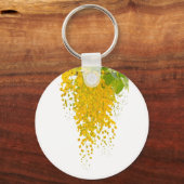 Golden Elegance Sunlit Cascade Hanging Gold Bloomi Sleutelhanger (Voorkant)