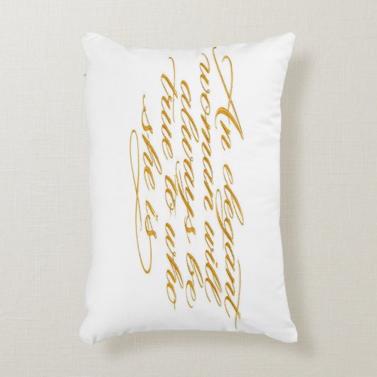 Golden Elegance Throw Pillow Accent Kussen (Voorkant(Verticaal))