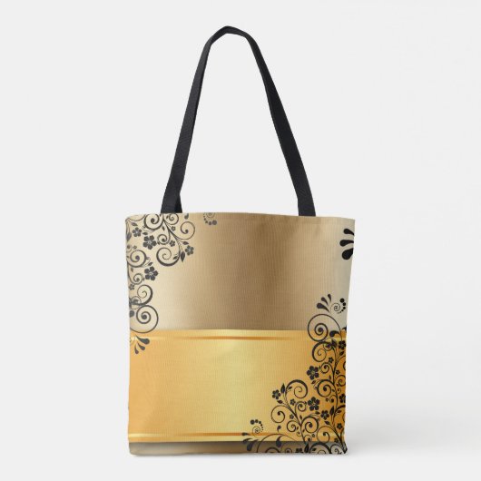 Golden elegance tote bag (Achterkant)