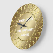 Golden elegance verjaardag van liefde grote klok (Hoek)