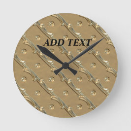 Golden elegant design ronde klok