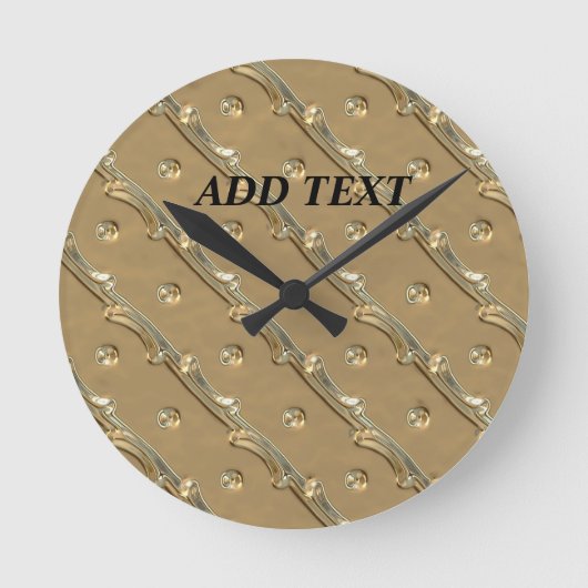 Golden elegant design ronde klok (Voorkant)