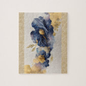 Golden Elegant Flower Legpuzzel (Verticaal)